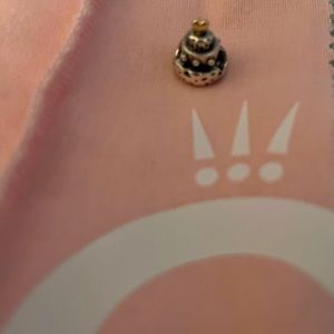 Pandora Birthday Cake with Gold Topper Accent